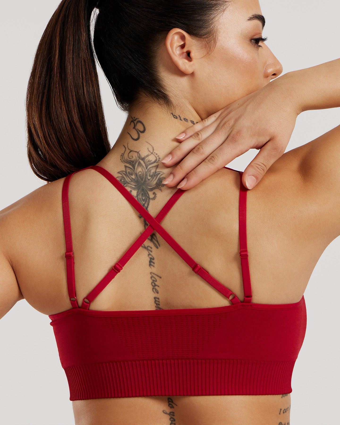 Power Seamless Adjustable Sports Bra | Chilli Red