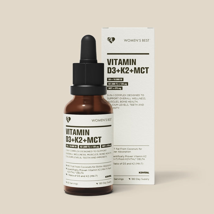 Vitamin D3 + K2 + MCT 10000IU Liquid Drops