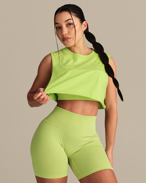 Comfort Drop Armhole Tank | Lime Punch