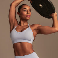 Define 2.0 Seamless Halter Neck Bra | Airy Blue