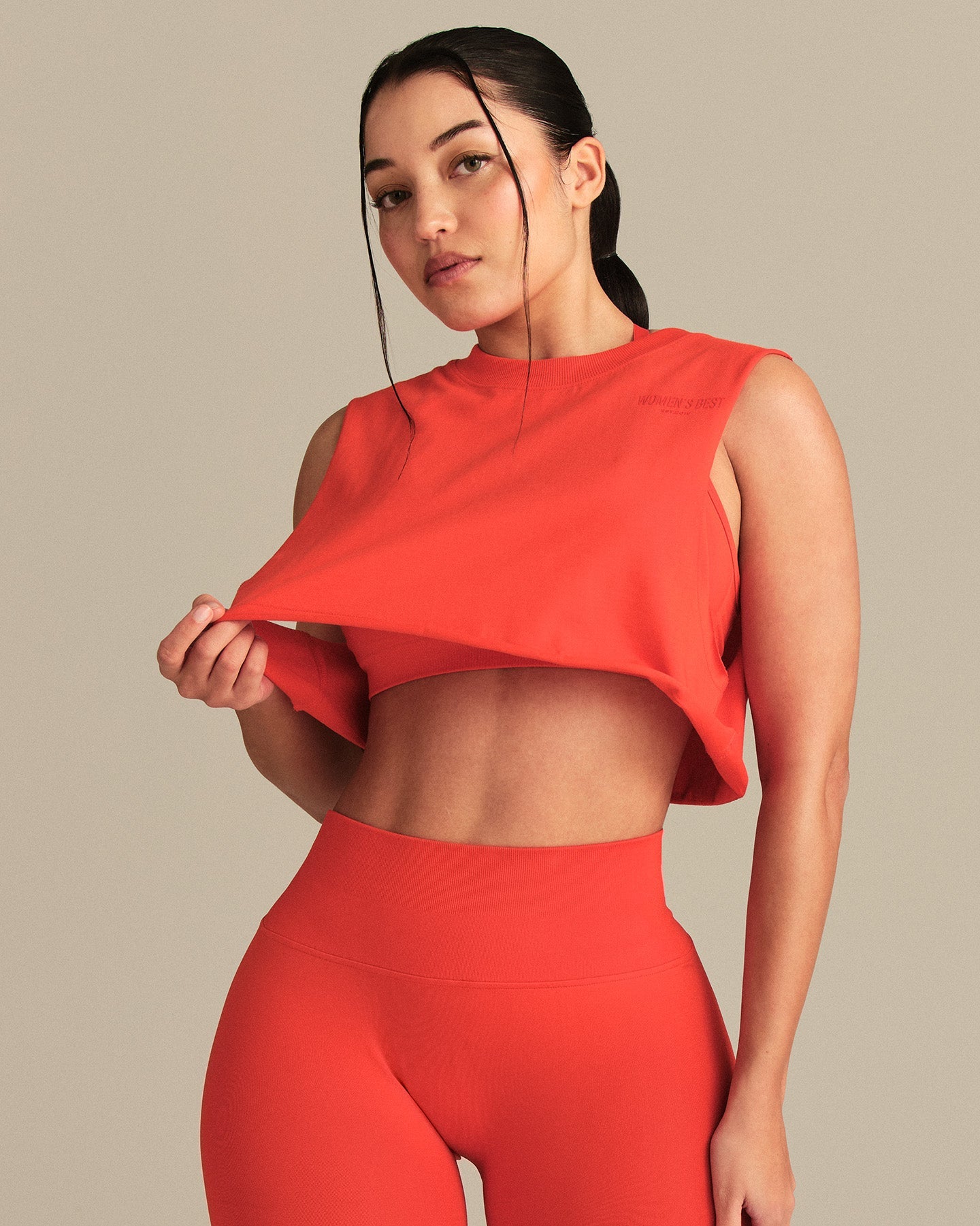 Comfort Drop Armhole Tank | Lava Red