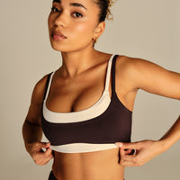 Essential Double Layer Bra | Cafe Noir