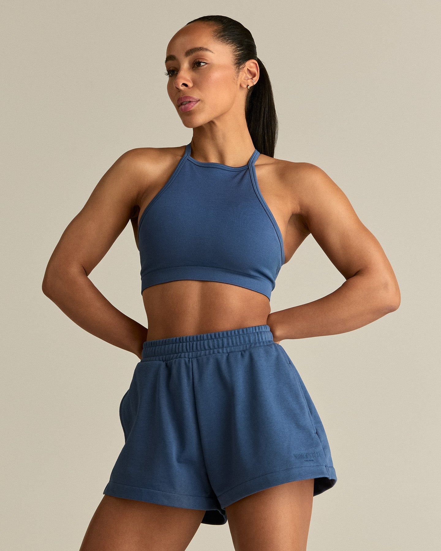 Motion Seamless Racer Front Bra | Blueberry