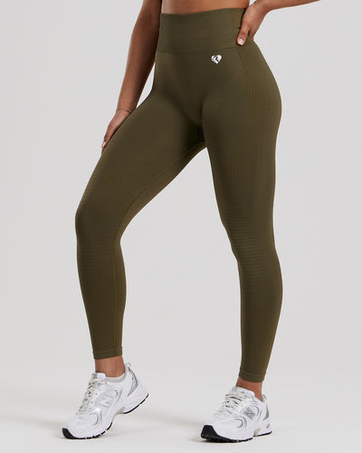 Power Seamless Leggings | Khaki