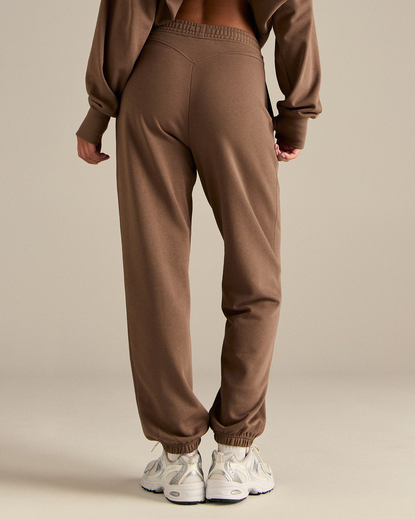 Comfort Cuffed Hem Joggers | Milk Chocolate