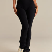 Essential Mini Flared Leggings | Black