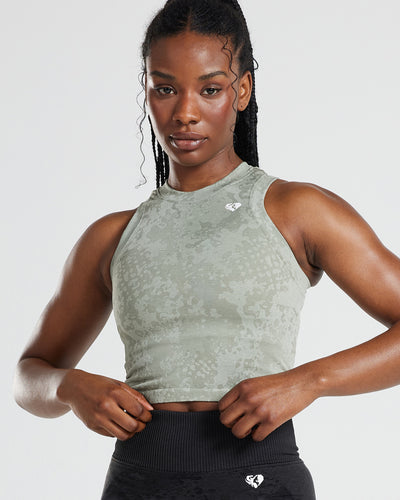 Evolution Seamless Midi Tank | Olive