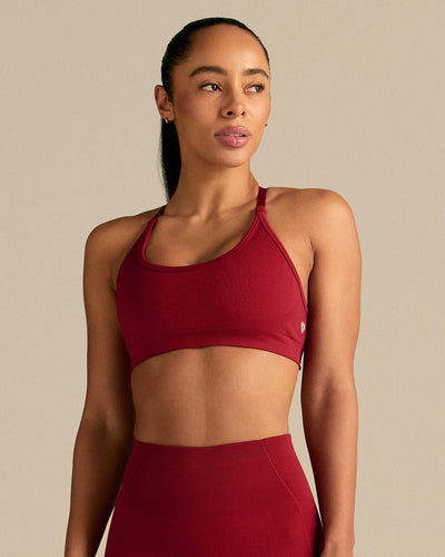 Define 2.0 Seamless Cross Back Bra | True Red