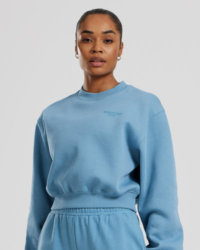 Comfort Cropped Crew Neck | Basalt