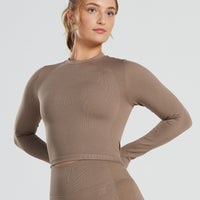 Motion Seamless Long Sleeve Midi Top | Caribou