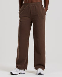 Comfort Light Straight Leg Joggers | Cocoa