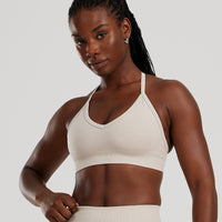 Define 2.0 Seamless Halter Neck Bra | Stone