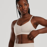 Define 2.0 Seamless Scrunch Bralette | Stone