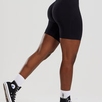 Define 2.0 Seamless Scrunch 6" Shorts | Black