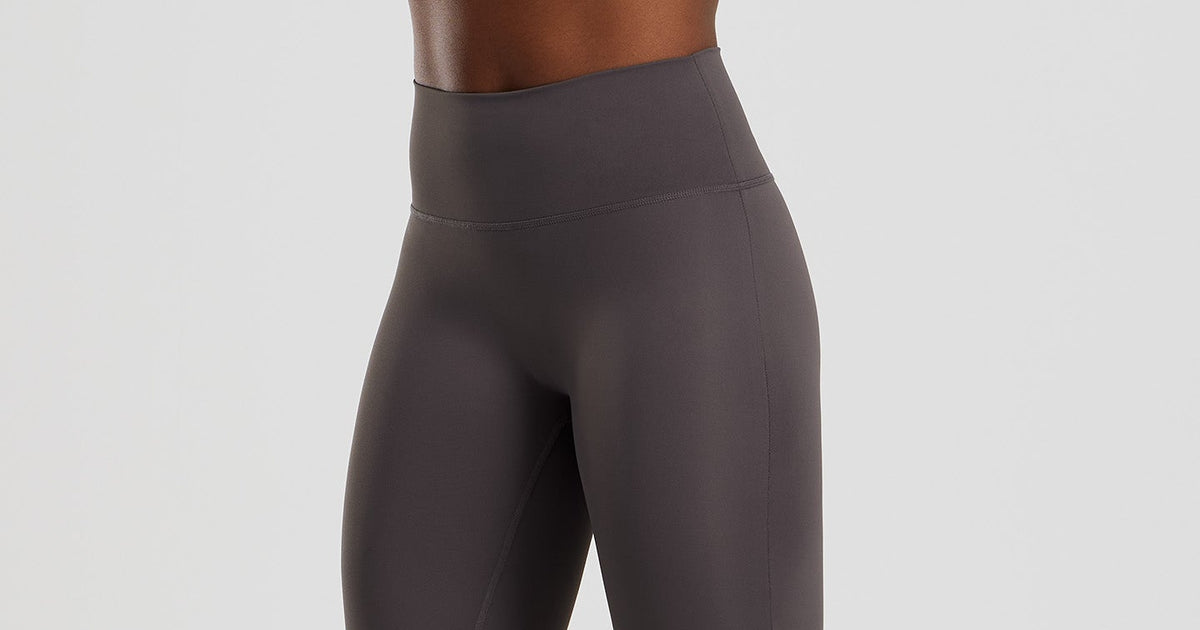 Pantalon Yoga Femme REORIA - Taille Haute Évasé - 92% Polyester 8% Élasthanne - Avec Poches - Pour Fitness