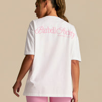Comfort Oversized Barbell Society Short Sleeve T-Shirt | White (1/6)