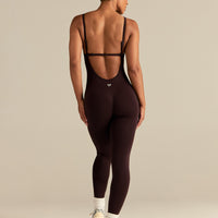 Define 2.0 Seamless Scrunch Adjustable Unitard | Cafe Noir