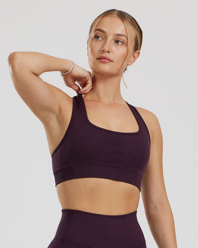 Motion Seamless Racer Back Bra | Midnight Plum