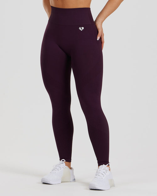 Power Seamless Leggings | Midnight Plum