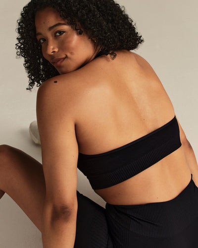 Power Halter Neck Bra | Black