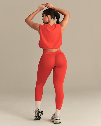 Comfort Drop Armhole Tank | Lava Red