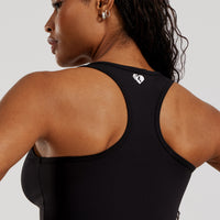 Essential Crop Tank Top | Black