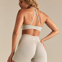 Define 2.0 Seamless Scrunch V-Neck Bra | Stone