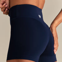 Essential High Waist Shorts | Sapphire Blue