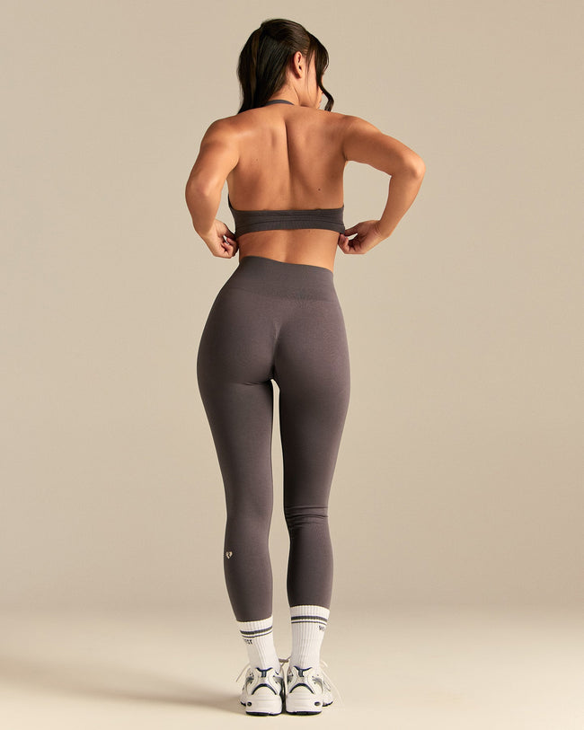 Define 2.0 Seamless Scrunch V-Neck Bra | Slate Grey