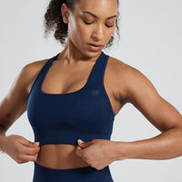 Motion Seamless Racer Back Bra | Sapphire Blue