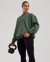 Comfort Oversized Crew Neck | Sage