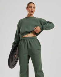 Comfort Cropped Crew Neck | Sage