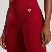 Power Seamless Scrunch Leggings | Chilli Red