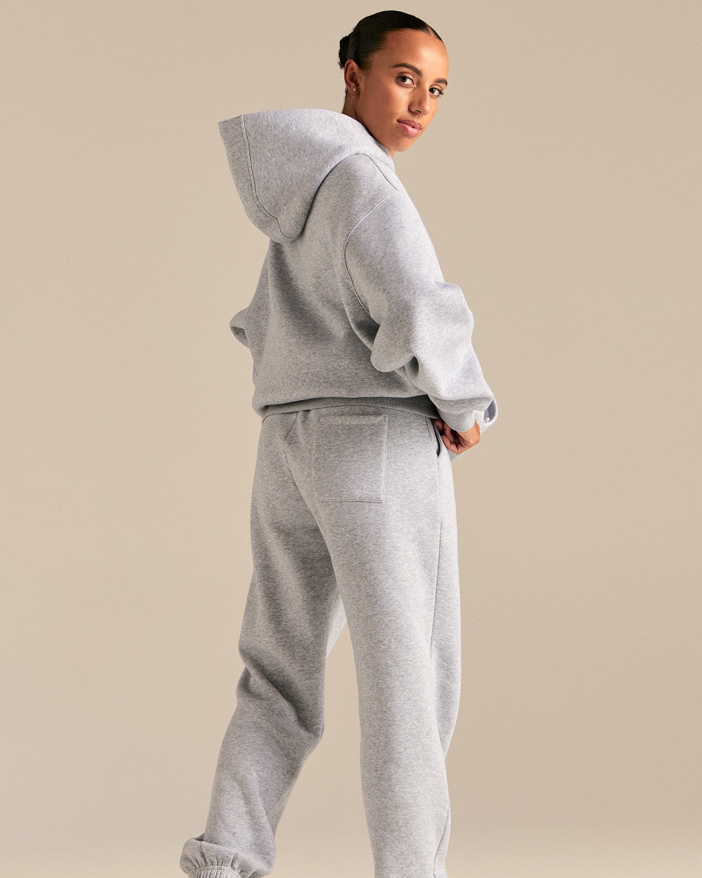 Comfort Sports Club Joggers | Silver Grey Marl