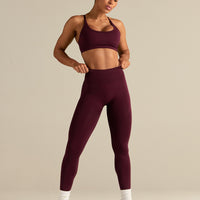 Define 2.0 Seamless Scrunch Leggings | Merlot