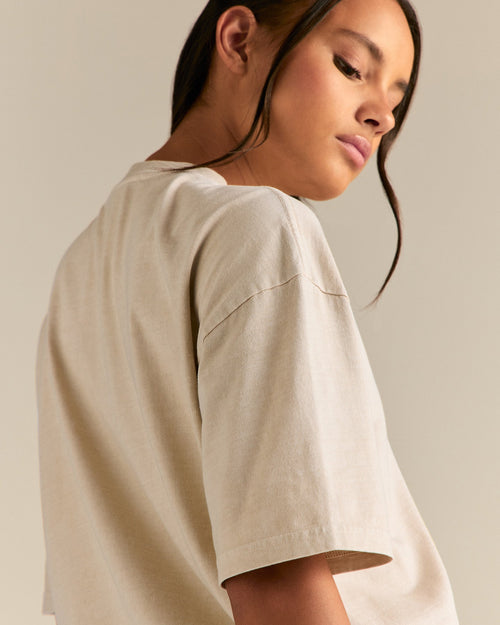 Comfort Oversized Short Sleeve T-Shirt | Vintage Stone