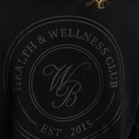 Comfort WB Logo Oversized Long Sleeve T-Shirt | Black