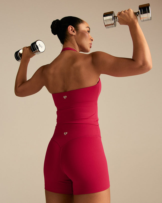 Essential Halter Tank | Strawberry Kiss