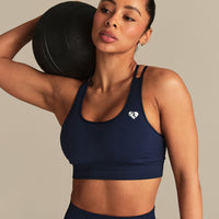Power Seamless Sports Bra | Sapphire Blue