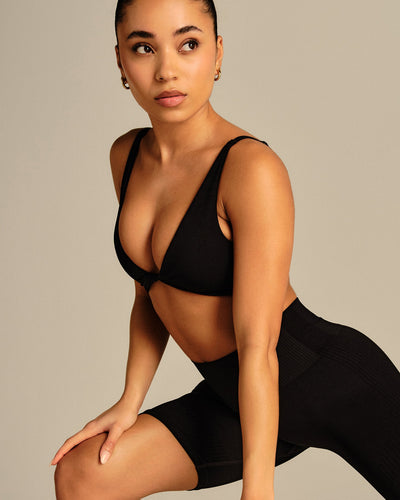 Power Reversible Twist Bra | Black