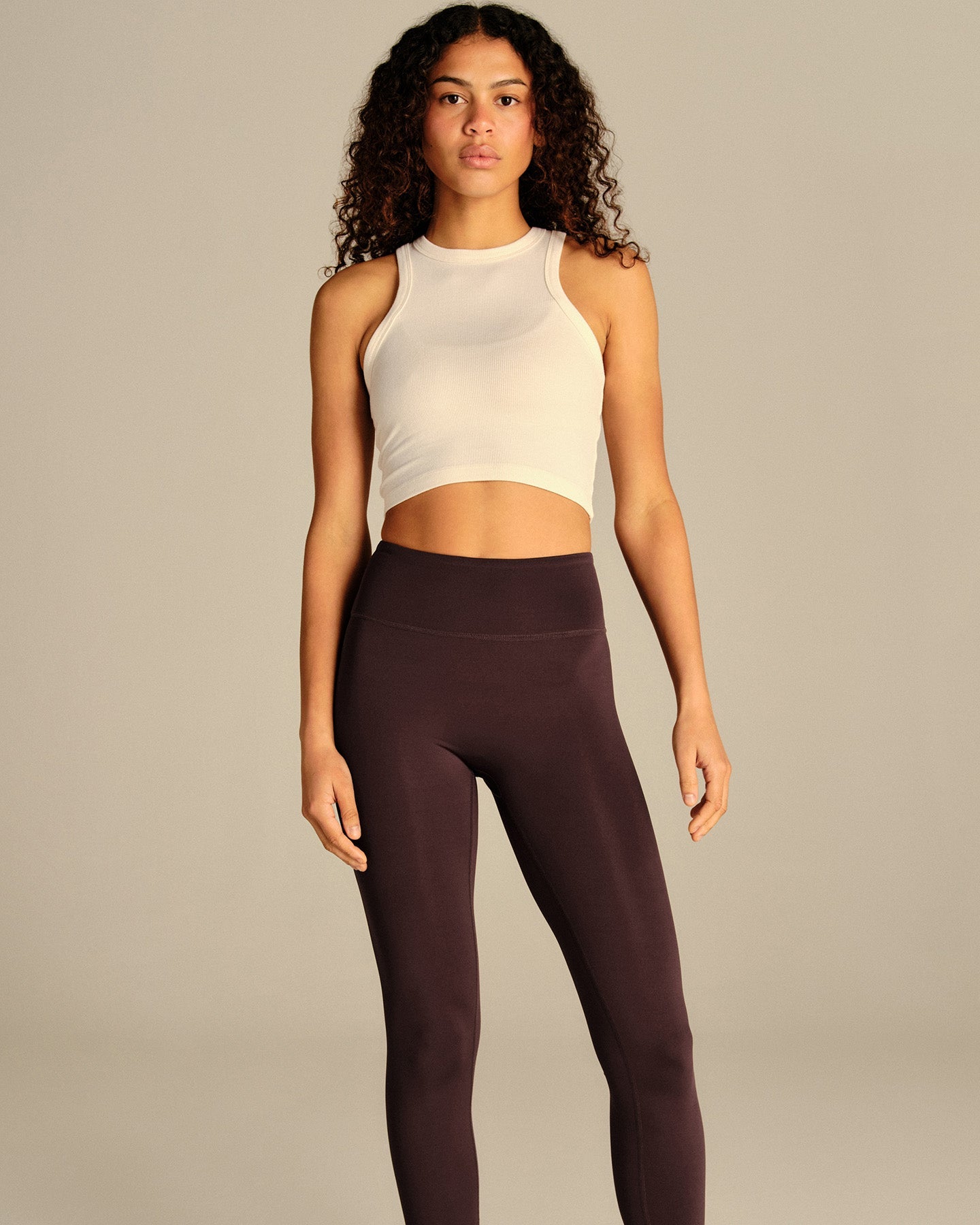 Comfort Ribbed Cropped Tank | Coconut White