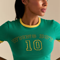 Comfort "10" Graphic Baby T-Shirt | Amazonia Green