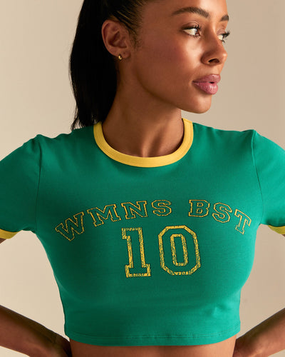 Comfort "10" Graphic Baby T-Shirt | Amazonia Green