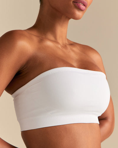 Define 2.0 Seamless Bandeau Bra | White
