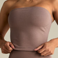 Define 2.0 Seamless Longline Bandeau Bra | Mocha
