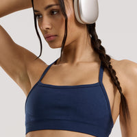 Define 2.0 Seamless Racer Back Bra | Sapphire Blue