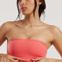 Define 2.0 Seamless Bandeau Bra | Sunlit Coral