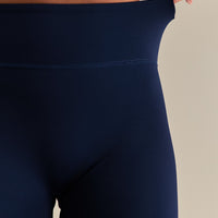 Essential High Waist Shorts | Sapphire Blue