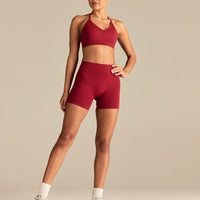 Define 2.0 Seamless Halter Neck Bra | True Red