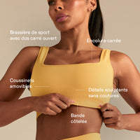 Power Seamless Open Back Mini Bra | Mango